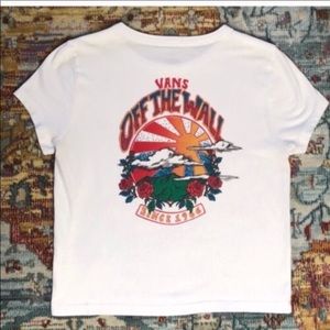 💕Vans | Authentic Off The Wall White Crop Top
